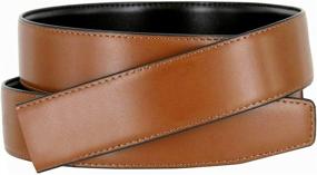 img 2 attached to 👔 Belts for Men: Genuine Leather Casual Accessories with Reversible and Smooth Design