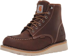 img 4 attached to 👞 Carhartt CMW6175: 6 Inch Waterproof Wedge Men's Shoes for Work & Safety
