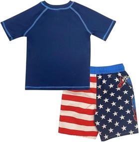 img 3 attached to 👕 Captain America Rashguard for Boys' Clothing - Protective Piece Guard