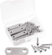glarks 35 pieces stainless straight connector hardware logo