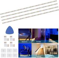 🔌 indoor led night light strip - 6.56ft 3000k warm white led strip lights for bedroom, corridor, washroom, kitchen cabinet, counter, shelf, showcase, stairway - no power adapter included логотип