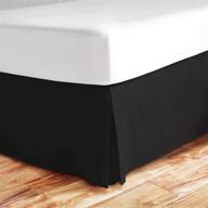 skirt solid black cotton quality bedding logo