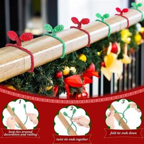 img 3 attached to Shappy Christmas Decorative Banisters Decoration Seasonal Decor