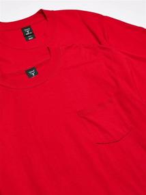 img 3 attached to Hanes Short Sleeve Pocket Beefy T Men's Clothing for T-Shirts & Tanks