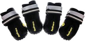 img 3 attached to 🐾 Xanday Waterproof Dog Boots - Paw Protectors with Reflective Straps and Wear-Resisting Soles (4 Pack)