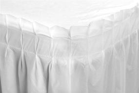 img 3 attached to 🍽️ Exquisite Disposable Plastic Tablecloth & Tableskirts: Premium Food Service Equipment & Supplies