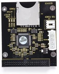 img 2 attached to 🔌 SD SDHC MMC to 3.5" 40 Pin Male IDE Adapter Card with Large PCB - SD-3.5 IDE