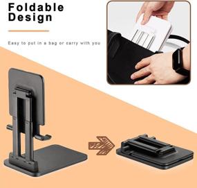 img 3 attached to 📱 Foldable Tablet Stand: Adjustable Holder for 7-15.6" Tablets, iPad Pro, Samsung Tab, Kindle - Portable and Versatile