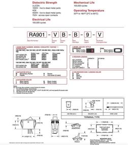 img 2 attached to 🚗 Carling Technologies Switch Rocker RA911-VB-B-1-V (2-Pack) SPST Quick Connect Curved Rocker - 16A 2" OFF None ON