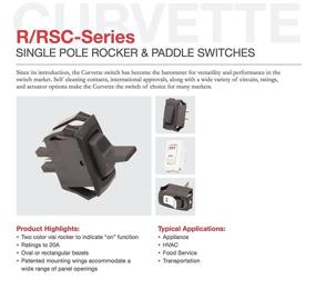 img 1 attached to 🚗 Carling Technologies Switch Rocker RA911-VB-B-1-V (2-Pack) SPST Quick Connect Curved Rocker - 16A 2" OFF None ON