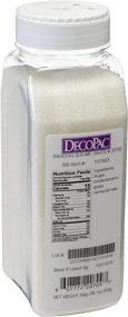 img 3 attached to DECOPAC Edible Sanding Sugar, 33oz Handheld Container - White, Sugar Sprinkle Mix for Celebration Cakes, Cupcakes, Cookies