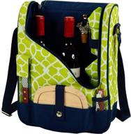 🍷 usa-made picnic at ascot insulated wine and cheese cooler bag: premium design and quality assembled логотип