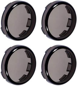 img 4 attached to 🏍️ PBYMT 2" Bullet Smoke Turn Signal Light Lens Cover Caps: Harley Davidson Softail Sportster Touring Electra Street Glide Road King, 1997-2020 (4pcs) - Aesthetic and Compatible Enhancement!