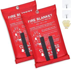 img 4 attached to Blanket Reusable Emergency Blanket Kitchen 1Gloves