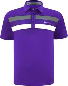 img 4 attached to 👕 SAVALINO Men's Polo Shirts with Moisture-Wicking & Quick-Drying Fabric, Sizes S-5XL...