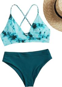 img 2 attached to White Women's Bathing Swimsuits by 👙 SweatyRocks - Women's Clothing, Swimsuits, and Cover Ups