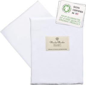 img 4 attached to 🌿 Set of 2 GOTS Certified Organic Cotton Youth Pillowcases by MakeMake Organics - Zippered, Breathable, Bright White - Fits 14x20 Youth Junior (16x22) - Enhance your SEO