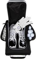 🏌️ murray sporting goods golf shoe bag: zippered carrier with mesh ventilation & side pockets for golf accessories logo