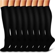 🧦 8-pair compression socks for improved circulation in women and men - optimal support for running, sports, and pregnancy logo