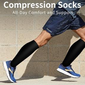 img 2 attached to 🧦 8-Pair Compression Socks for Improved Circulation in Women and Men - Optimal Support for Running, Sports, and Pregnancy