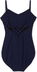 img 1 attached to Capezio Womens V Neck Camisole Leotard Sports & Fitness