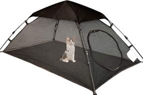 img 4 attached to OUTINGPET Mini Cat Tent Outdoor Playpen - Portable Sunshade and Anti-UV Enclosure for Cats and Small Animals - Ideal for SUVs & Pickup Trucks - Patent Pending