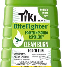 img 3 attached to Enhanced TIKI Brand Clean Burn BiteFighter Mosquito Repellent Torch Fuel, 64 Ounces