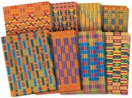 🎨 roylco r15273 african textile paper: assorted designs, 8.5x11 inches, pack of 32 - vibrant and authentic patterns for crafts and art projects logo