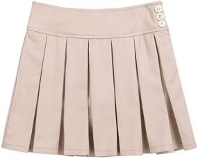 img 4 attached to 👗 Stylish and Affordable Freebily Miniskirt Classical Uniforms for Girls - Premium Clothing for Skirts & Skorts