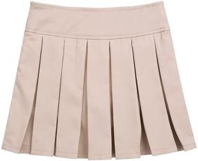 img 3 attached to 👗 Stylish and Affordable Freebily Miniskirt Classical Uniforms for Girls - Premium Clothing for Skirts & Skorts