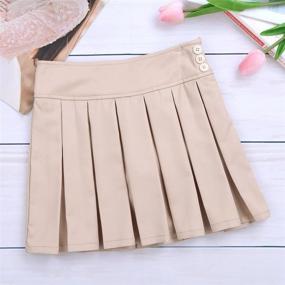 img 1 attached to 👗 Stylish and Affordable Freebily Miniskirt Classical Uniforms for Girls - Premium Clothing for Skirts & Skorts