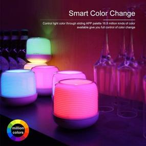 img 3 attached to PLAYBULB Night Lights: Smart Bluetooth Flameless Candle with APP Control & Timer - Dimmable Table Lamp for Party, Candle Holder, Bedrooms, Decorative (1 Pack)