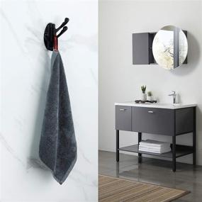 img 2 attached to 🪝 KOKOSIRI Swivel Hooks: Multi-Arm Robe Hook Hanger, Wall Mounted, Matte Black - B1009BK-P1