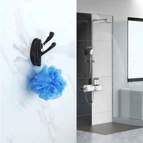 img 1 attached to 🪝 KOKOSIRI Swivel Hooks: Multi-Arm Robe Hook Hanger, Wall Mounted, Matte Black - B1009BK-P1