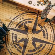 traveler's essential: compass rose stencil - versatile and reusable for painting - 382/16 logo