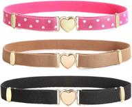 👗 adjustable elastic stretch belts for women's uniform accessories in toddler sizes logo