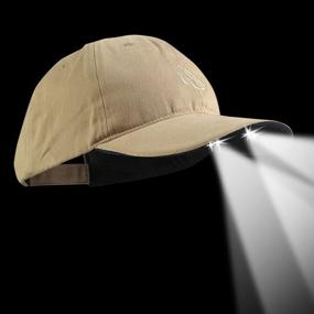 img 2 attached to 🧢 Ultra-Bright LED Hat with Hands-Free Light - Battery Powered Headlamp, Black Structured Cotton (CUB4-282665)