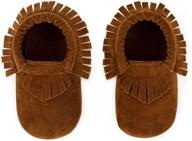 👟 cencirily tassel moccasin slippers: stylish leather shoes for baby girls & accessories logo