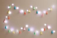 🌈 brightz tasselbrightz led light string - pastel tassel decor for rooms and offices, cool white leds логотип