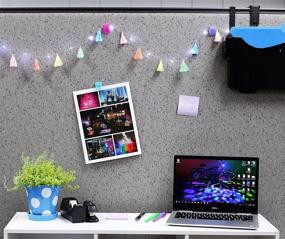 img 1 attached to 🌈 Brightz TasselBrightz LED Light String - Pastel Tassel Decor for Rooms and Offices, Cool White LEDs