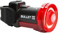 🚴 niterider bullet 200 bike tail light - 200 lumens usb rechargeable, powerful daylight visible bicycle led rear light, easy installation, ideal for road, mountain, city commuting & adventure cycling safety flash logo