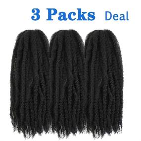 img 2 attached to Braiding Braiding Synthetic Extensions 3Pack 18Inch