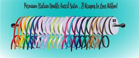 img 2 attached to 🎀 Jillson Roberts Bulk 5/8-Inch Double Faced Satin Ribbon, 21 Color Options, White, 100 Yards (BFR0924) - Improved SEO