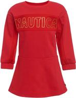 nautica girls sleeve peacoat in medium - girls' clothing and dresses logo