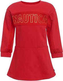 img 1 attached to Nautica Girls Sleeve Peacoat in Medium - Girls' Clothing and Dresses