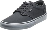 👟 black canvas low top sneakers for men by vans - stylish men's shoes logo