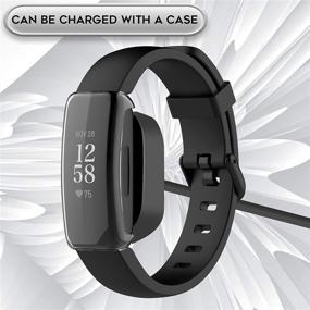 img 2 attached to 📲 (3 Пакета) Чехол Seltureone Fitbit Inspire 2 - Мягкий защитный чехол из TPU с защитным экраном - Прозрачный, Черный, Серебряный - Антицарапин и ударопрочный