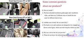 img 1 attached to SYNOME Waterproof Compatible Automotive Universal Interior Accessories in Seat Covers & Accessories