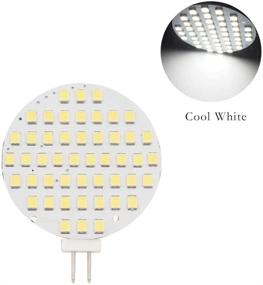 img 2 attached to 💡 Super Bright LED Light Bulb for Camper, RV Cabinet Dome - GRV G4 Bi-pin 48-2835 SMD - Cool White, AC/DC 12V-24V - Pack of 2