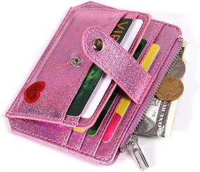 img 3 attached to Glitter Small Wallet Blocking Holder Women's Handbags & Wallets for Wallets